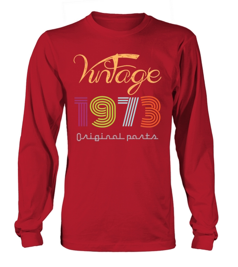 vintage 1973 t-shirt ladies Long sleeved Unisex