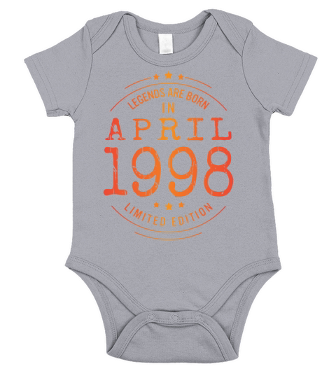 Birthday April 1998 Limited Edition Vintage Legend Short Sleeve Baby One-Piece