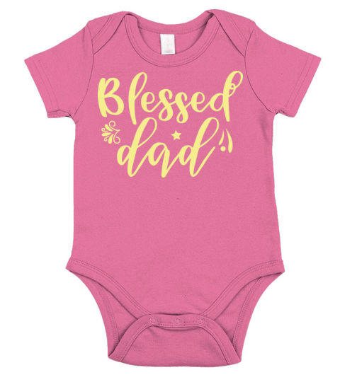 Free Fathers Day Quote Short Sleeve Baby One-Piece