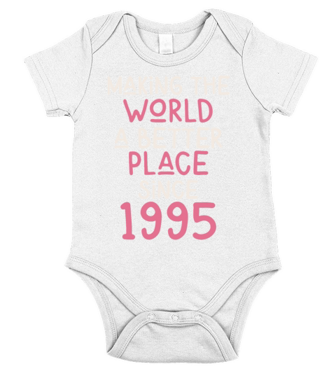 Making the World a better place since 1995 Short Sleeve Baby One-Piece