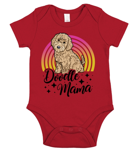 Womens Doodle Mama Labradoodle Goldendoodle Short Sleeve Baby One-Piece