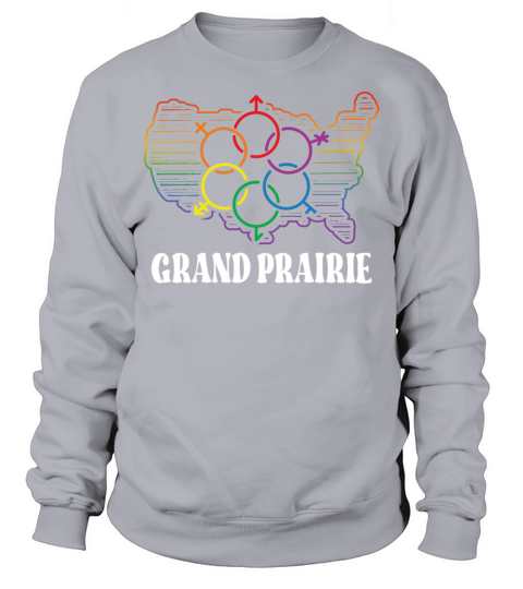 Grand Prairie Pride Month Pride Flag LGBT Communit Sweatshirt Unisex