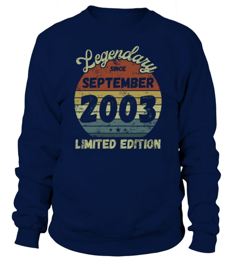September 2003 - Vintage Birthday Present Sweatshirt Unisex