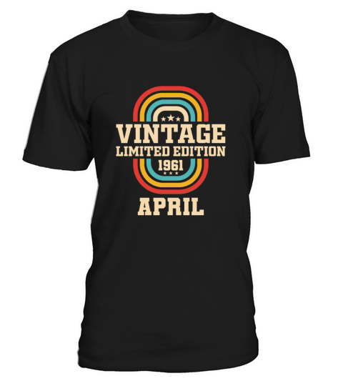 62nd birthday April vintage 1961 vintage T-Shirt Unisex