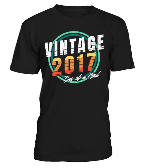 Vintage 2017 Shirt for Men Women 6 Year Old 6th T-Shirt Unisex