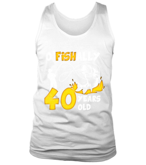 40th Birthday Fishing 1973 Vintage Fisherman Angle Tank Top Unisex