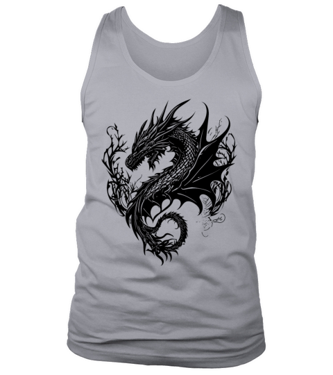 Fierce Vintager Dragon In Scale Dress Tank Top Unisex
