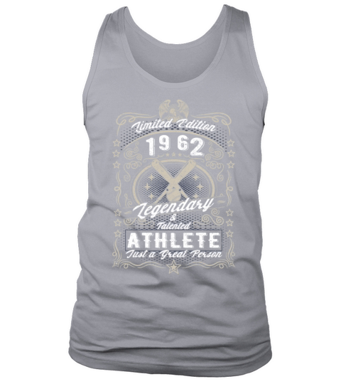 Vintage 1962 Baseball Birthday Gift Sport Hobby Tank Top Unisex