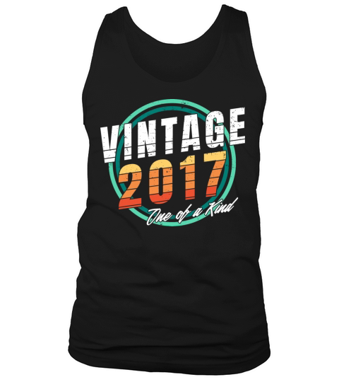 Vintage 2017 Shirt for Men Women 6 Year Old 6th Tank Top Unisex