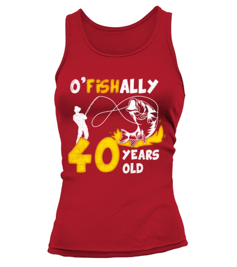 40th Birthday Fishing 1973 Vintage Fisherman Angle Tank top Woman