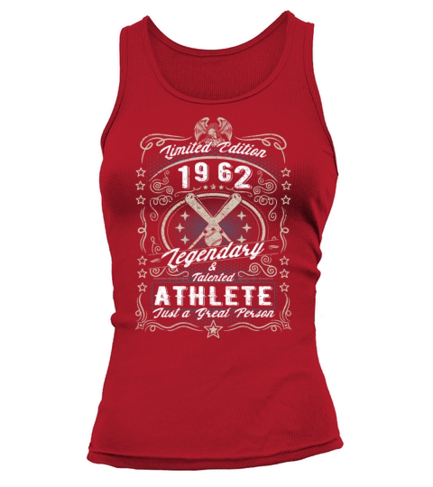 Vintage 1962 Baseball Birthday Gift Sport Hobby Tank top Woman