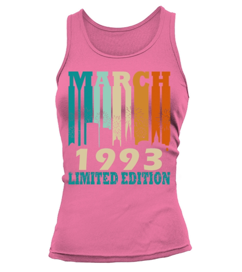 Vintage born March 1993 Birthday March 1993 Tank top Woman