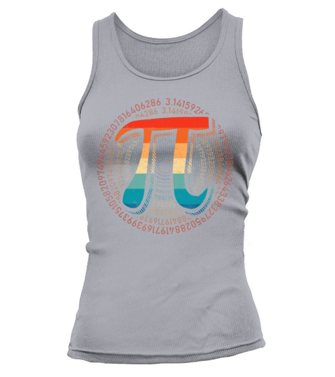 Vintage Pi Day Funny Pi Mathematic Math Tank top Woman