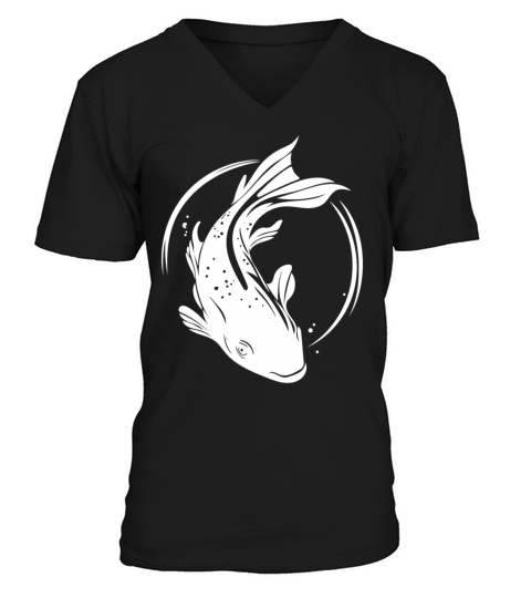 Koi Carp - Cute Vintage Carp Fish V-Neck T-shirt