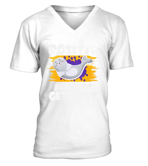 Tested Positive For Tired Seal V-Neck T-shirt