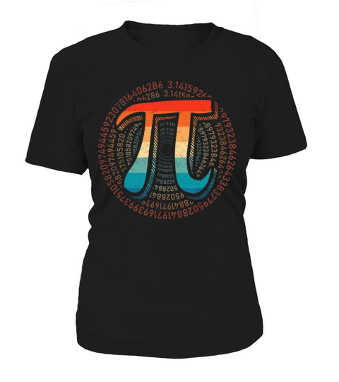 Vintage Pi Day Funny Pi Mathematic Math Women's T-Shirt