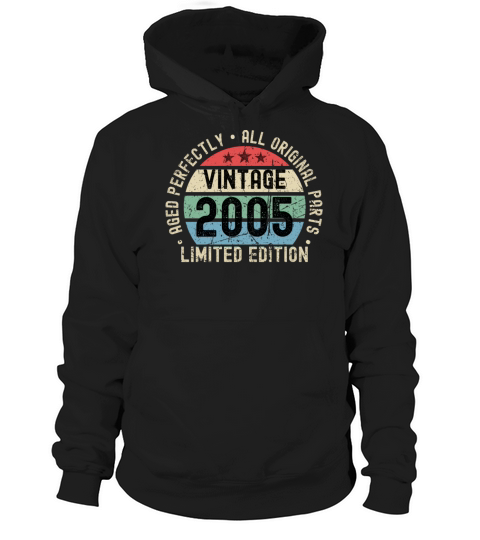 18th Birthday Vintage 2005 Hoodie Unisex