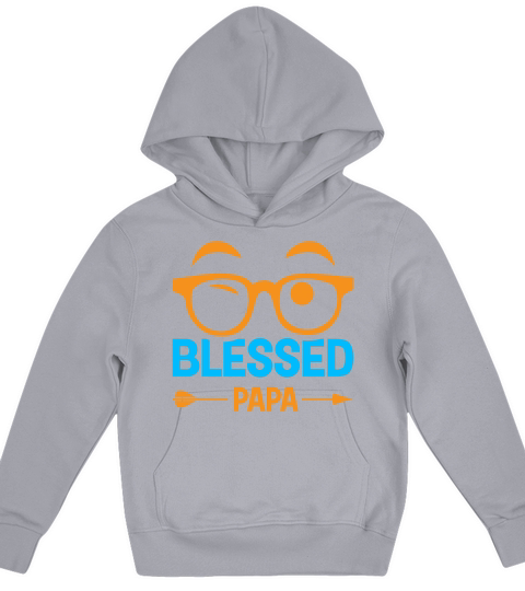 Blessed Papa Happy Fathers Day Kids Hoodie