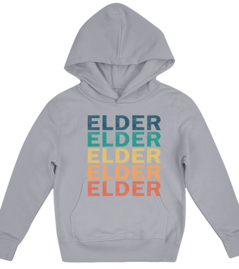 Elder Name T Shirt - Elder Vintage Retro Name Gift Kids Hoodie