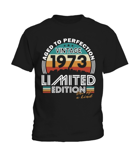 50th birthday vintage 1973 born in 1973 Kids T-Shirt