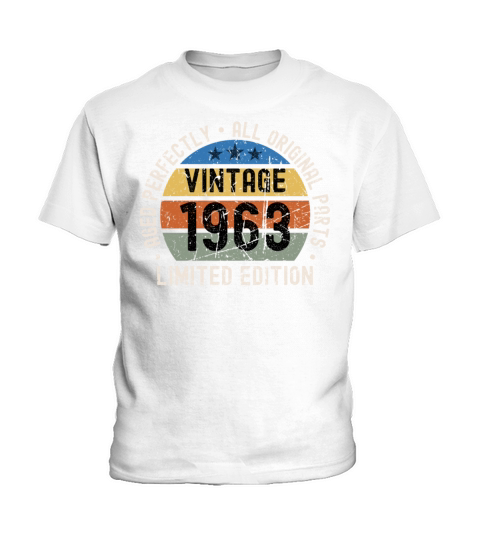 60th Birthday Vintage 1963 Kids T-Shirt