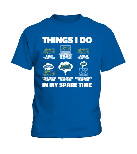 Things I Do In My Spare Time Agriculture Rancher Kids T-Shirt