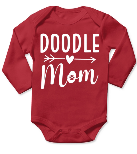 Womens Doodle Mama Labradoodle Goldendoodle Long Sleeve Baby One-Piece