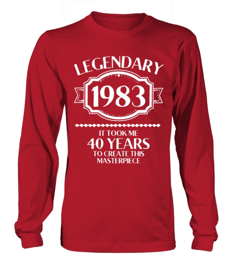 40th Birthday Vintage 1983 Long sleeved Unisex