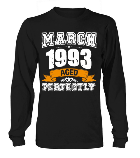 March 1993 Vintage Birthday Present Long sleeved Unisex