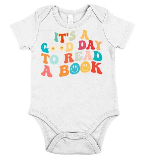 Its Good Day To Read Book Library Reading Lovers Short Sleeve Baby One-Piece