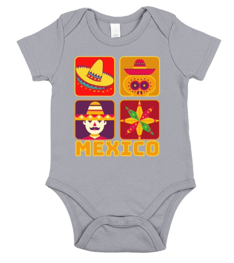 Mexico Short Sleeve Baby One-Piece