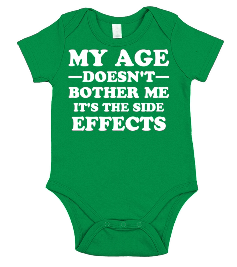 My Age Doesnt Bother Me Funny Oldie Quote Short Sleeve Baby One-Piece