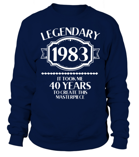 40th Birthday Vintage 1983 Sweatshirt Unisex