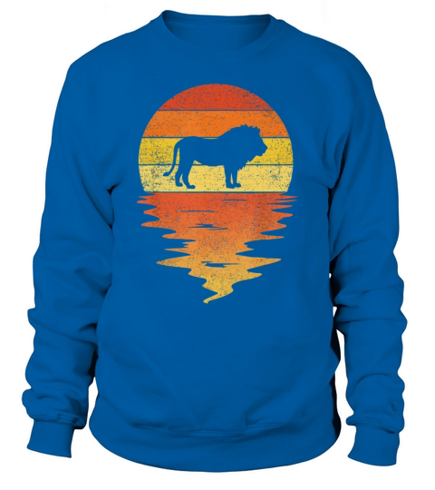 zookeeper Lion idea retro sunset 70s vintage Lion Sweatshirt Unisex