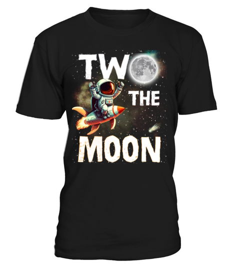 Two The Moon Toddler 2nd Birthday Gift for 2 Year T-Shirt Unisex