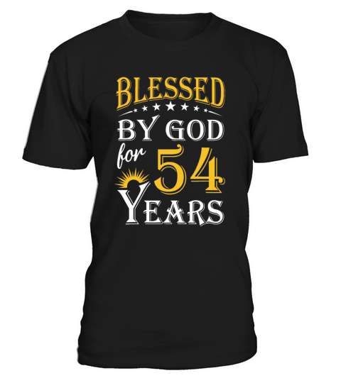 Vintage by God for 54 years Happy 54th Birthday T-Shirt Unisex