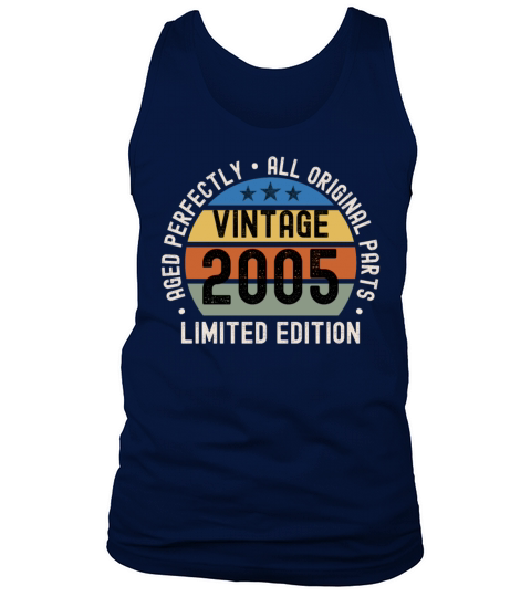 18th Birthday Vintage 2005 Tank Top Unisex