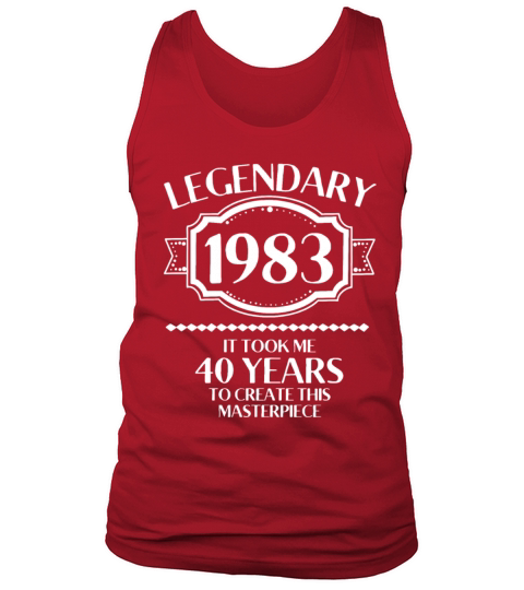 40th Birthday Vintage 1983 Tank Top Unisex
