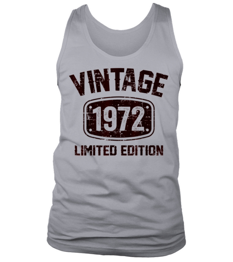 51 Years Old Vintage 1972 Limited Edition Tank Top Unisex