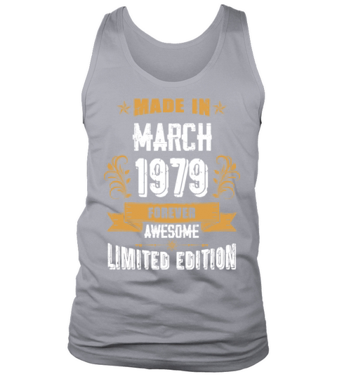 March 1979 Vintage Birthday Present Tank Top Unisex