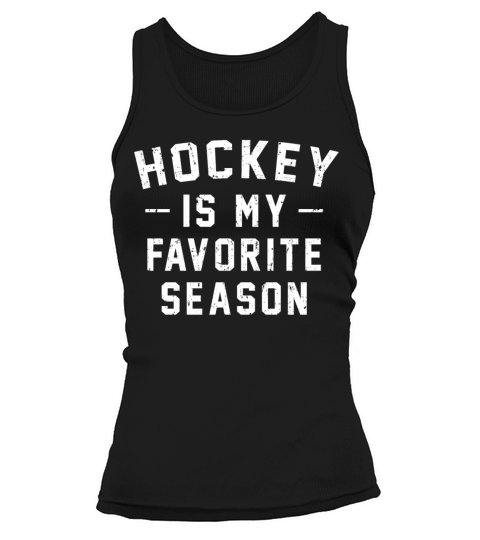 Hockey Is My Favorite Season Vintage Distressed Tank top Woman