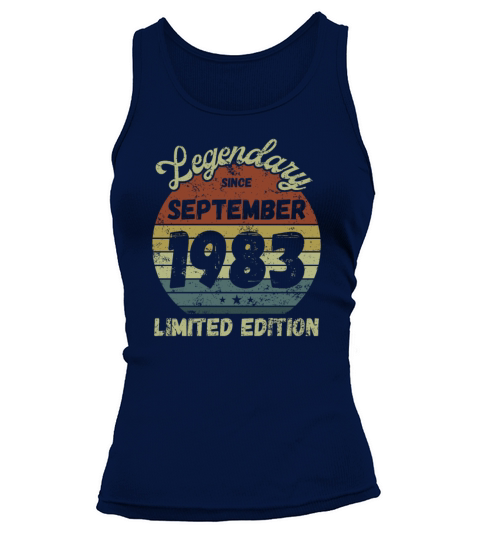 September 1983 - Vintage Birthday Present Tank top Woman