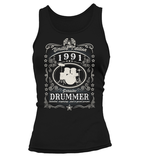Vintage 1991 Drummer Birthday Gift Percussionist Tank top Woman