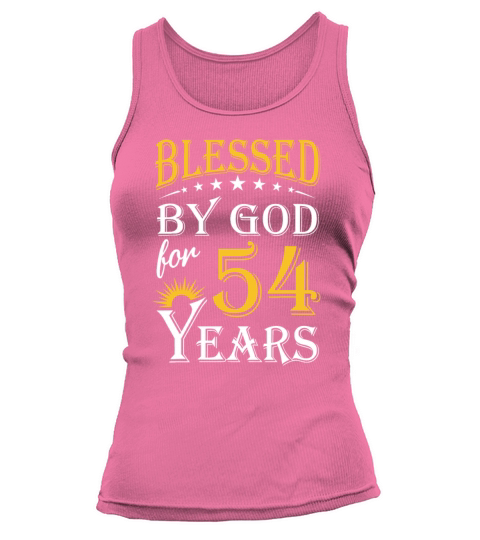 Vintage by God for 54 years Happy 54th Birthday Tank top Woman