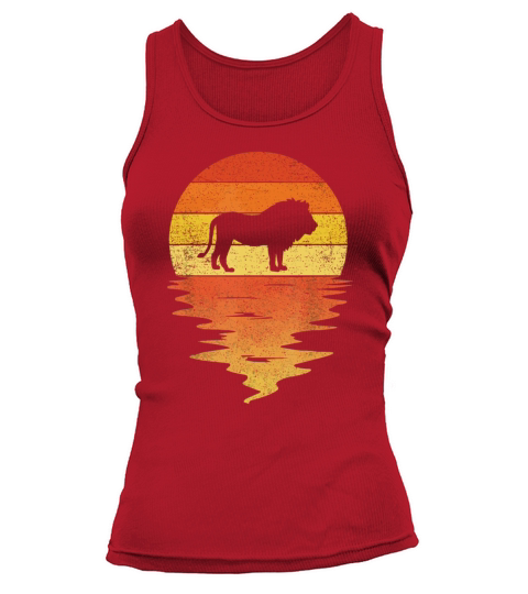 zookeeper Lion idea retro sunset 70s vintage Lion Tank top Woman
