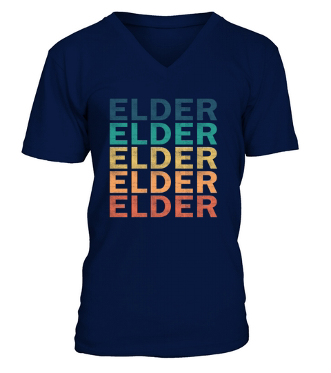 Elder Name T Shirt - Elder Vintage Retro Name Gift V-Neck T-shirt