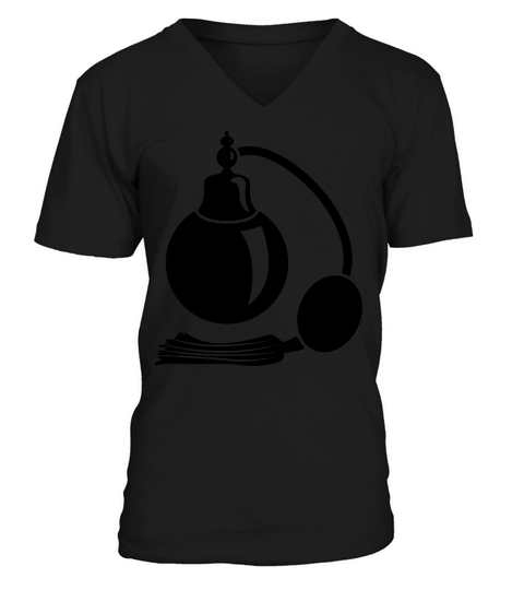 vintage perfume bottle V-Neck T-shirt