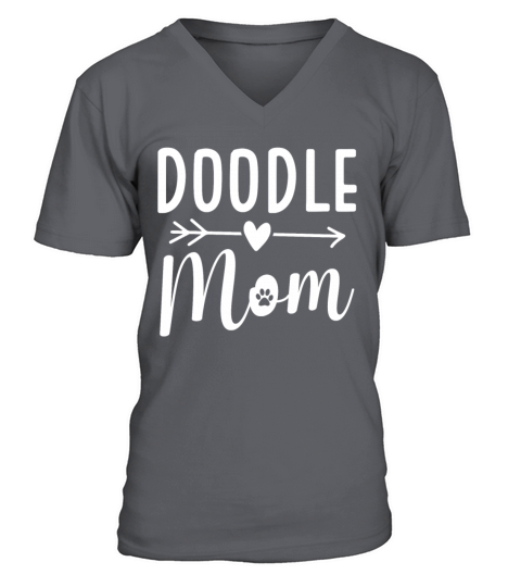 Womens Doodle Mama Labradoodle Goldendoodle V-Neck T-shirt