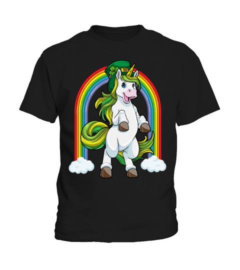 Unicorn Leprechaun Lepricorn Funny St Patricks Day Kids T-Shirt