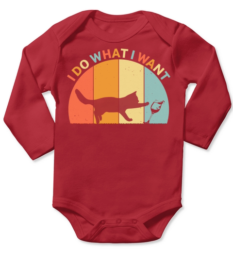 I Do What I Want Long Sleeve Baby One-Piece